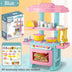 Mini Kitchen Counter Play Set DIY Simulated Cooking Food Tableware Play House Role Play Pretend Game